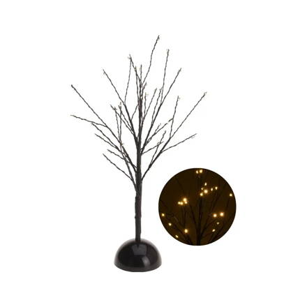 Vánoční svítící stromek černý 40 cm 32 LED