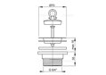 Alcaplast výpust dřezová 6/4