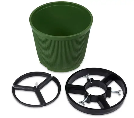 Stojánek na vánoční stromek 10 l zelený plastový