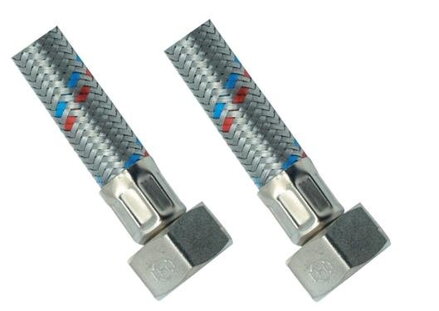 Nerezová flexi hadička F 3/8" x F 1/2"