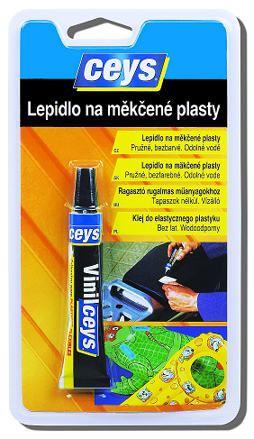 Lepidlo na měkčené plasty