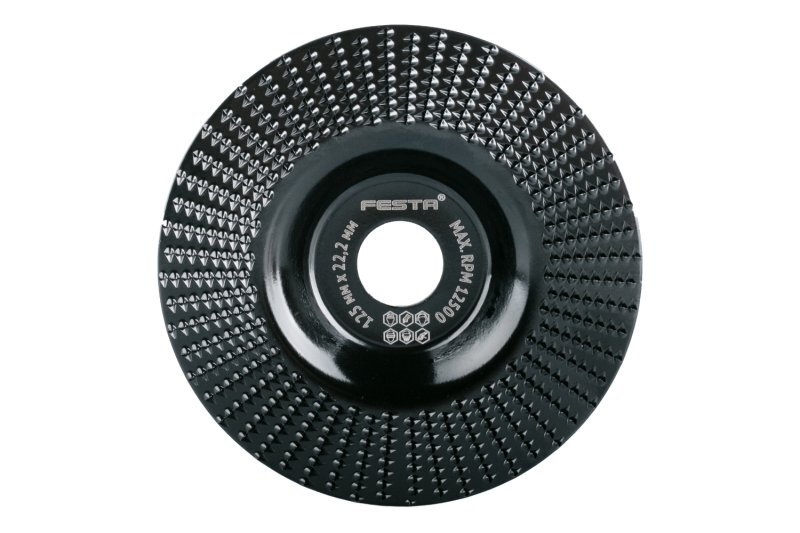 Rašplový kotouč plochý FESTA jemný 125x22.2mm