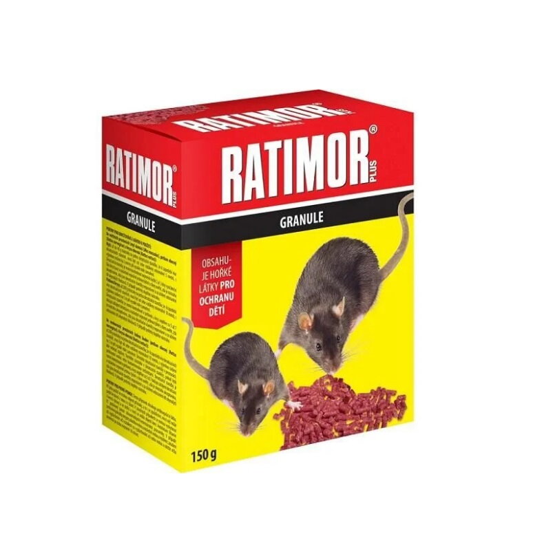 Ratimor granule bromadiolón 150 g - Jed na myši a potkany
