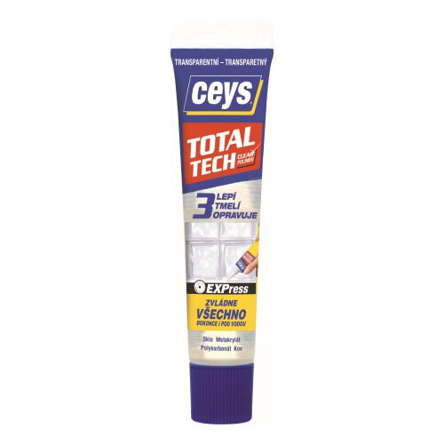 Lepidlo a tmel TotalTech transparentní 125 ml 