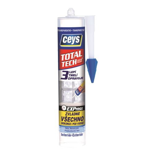 Lepidlo a tmel TotalTech transparentní 290 ml 