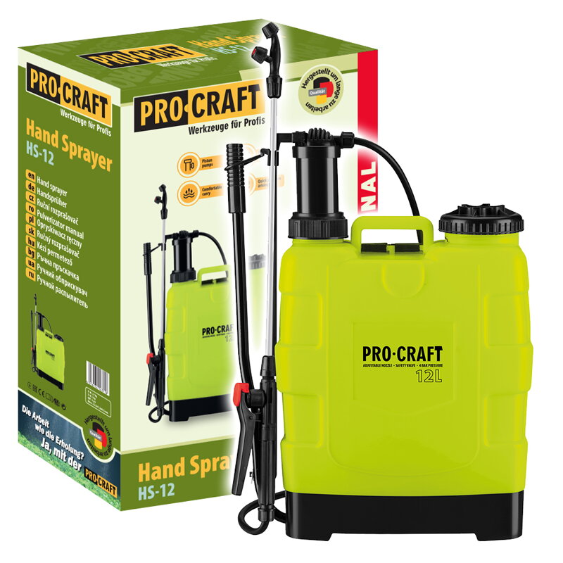 Postřikovač zahradní Procraft - zádový 12l
