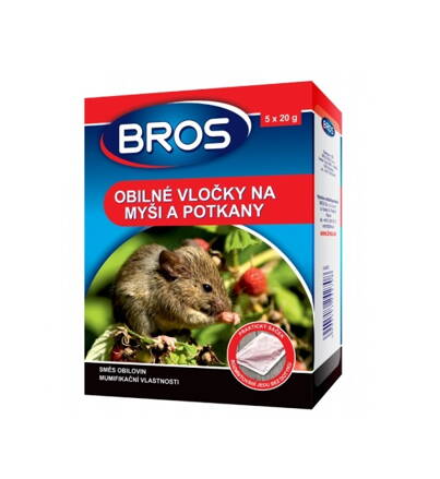 BROS obilné vločky na myši a potkany 5x20g