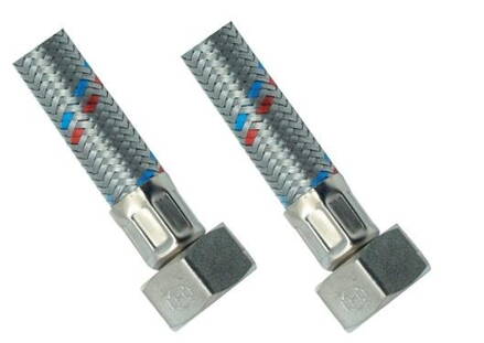 Nerezová flexi hadička F 3/8" x F 1/2"