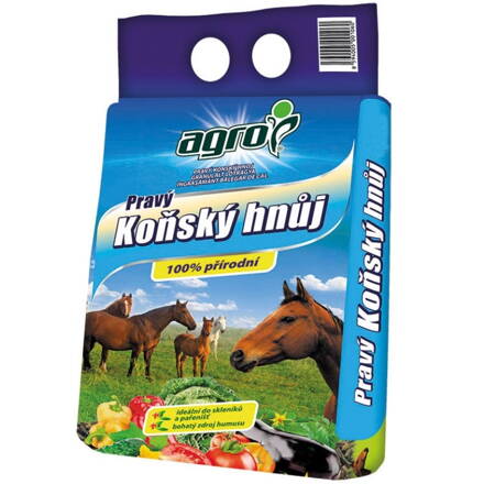 Pravý koňský hnůj 3 Kg